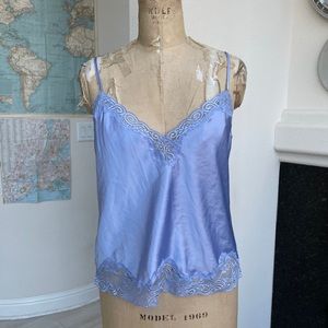 Fredericks of Hollywood lace silky tank top XL